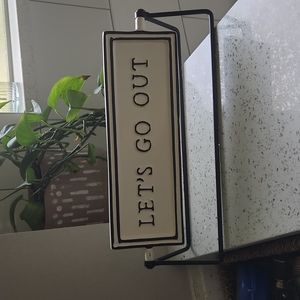 Hearth & Hand Two-Sided Metal Flip Sign